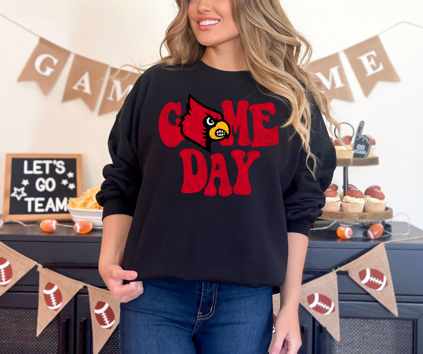 Logo Game Day - Louisville Cardinals (red logo)