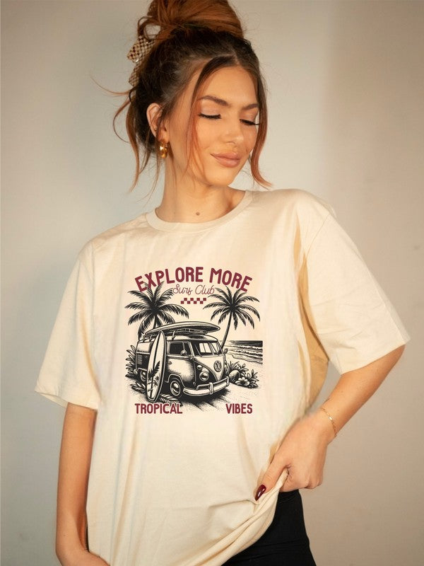Explore More Tropical Vibes Graphic Tee