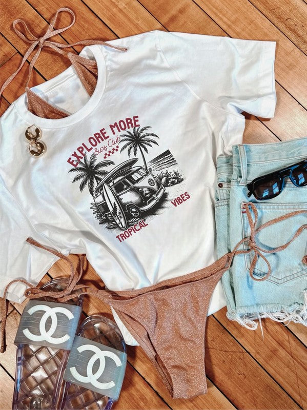 Explore More Tropical Vibes Graphic Tee