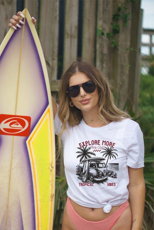 Explore More Tropical Vibes Graphic Tee