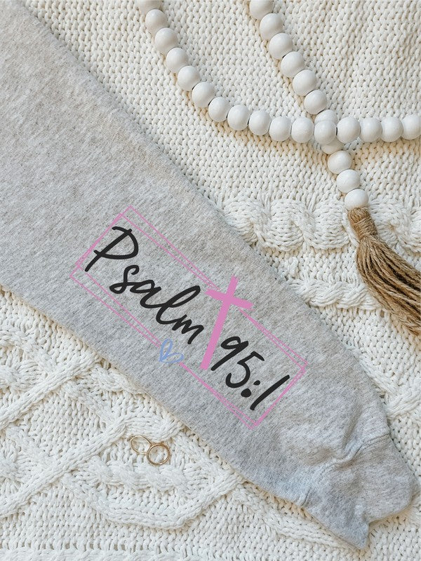 Made to Worship Psalm 95 1 CrewNeck Sweatshirt