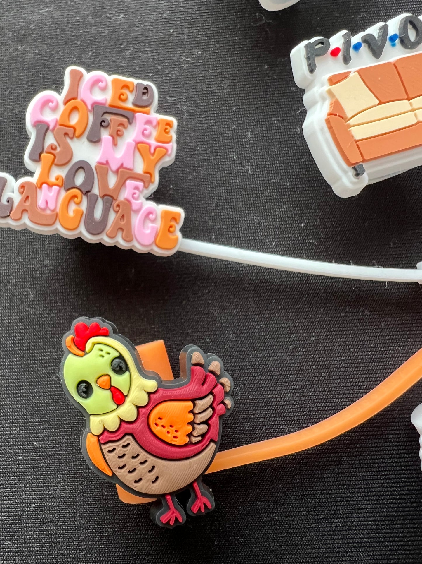 10mm Straw Toppers - Multiple styles available