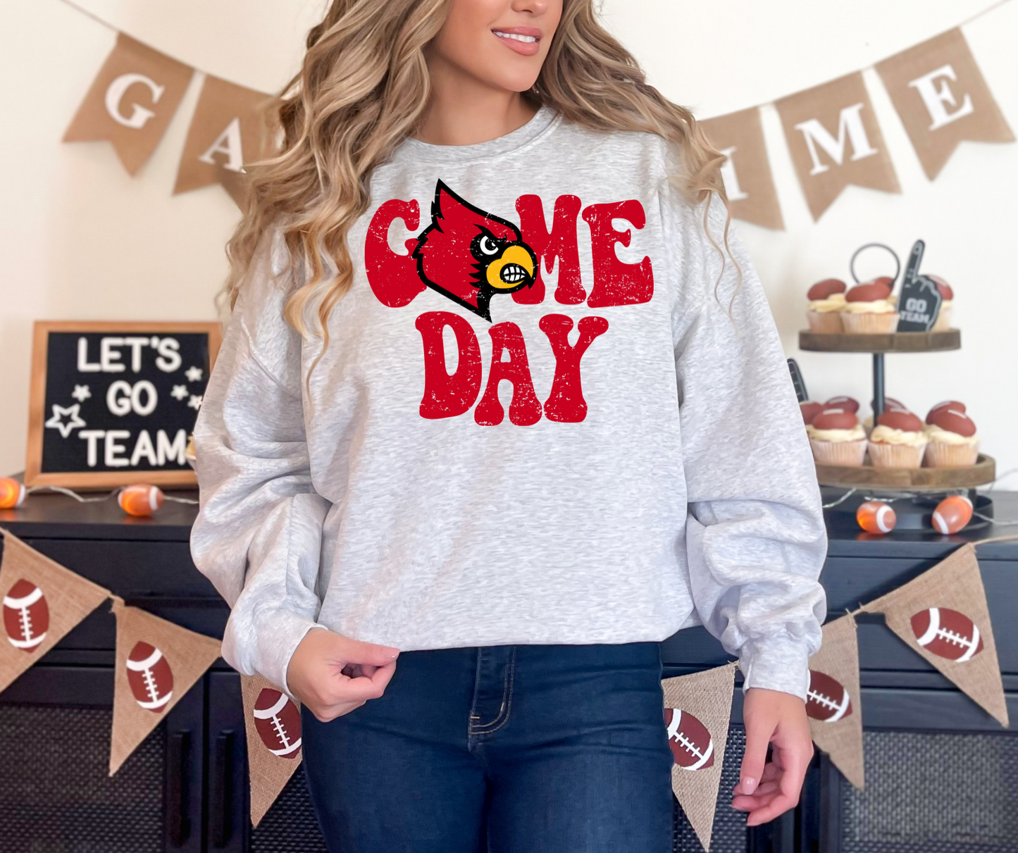 Logo Game Day - Louisville Cardinals (red logo)