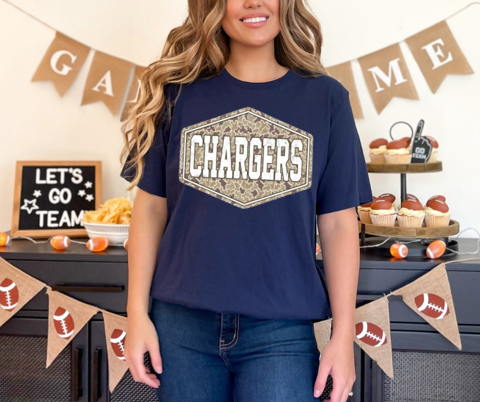 Chargers Camo Tee, Sweatshirt or Hoodie