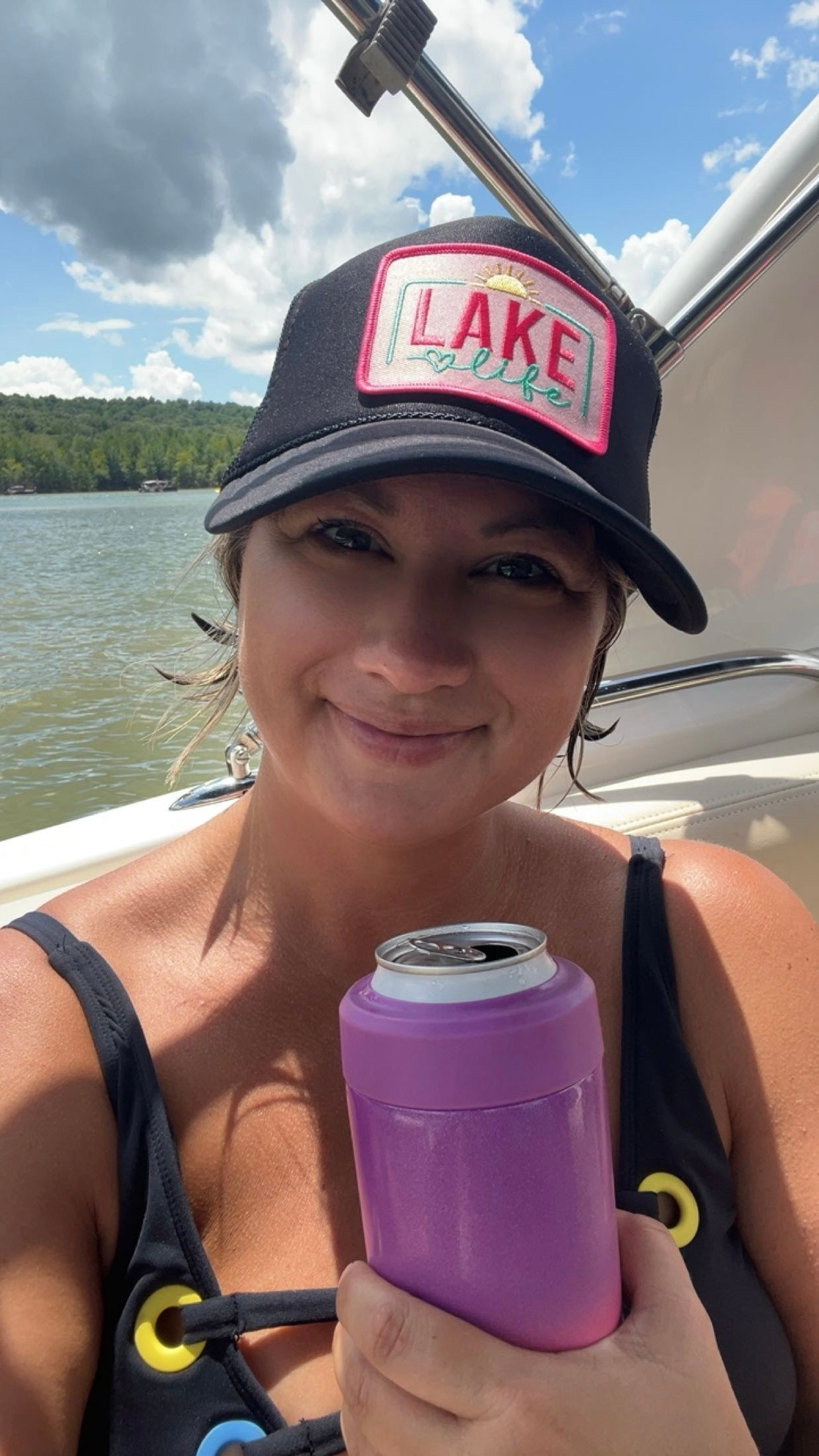 Lake Life - Black Trucker Hat