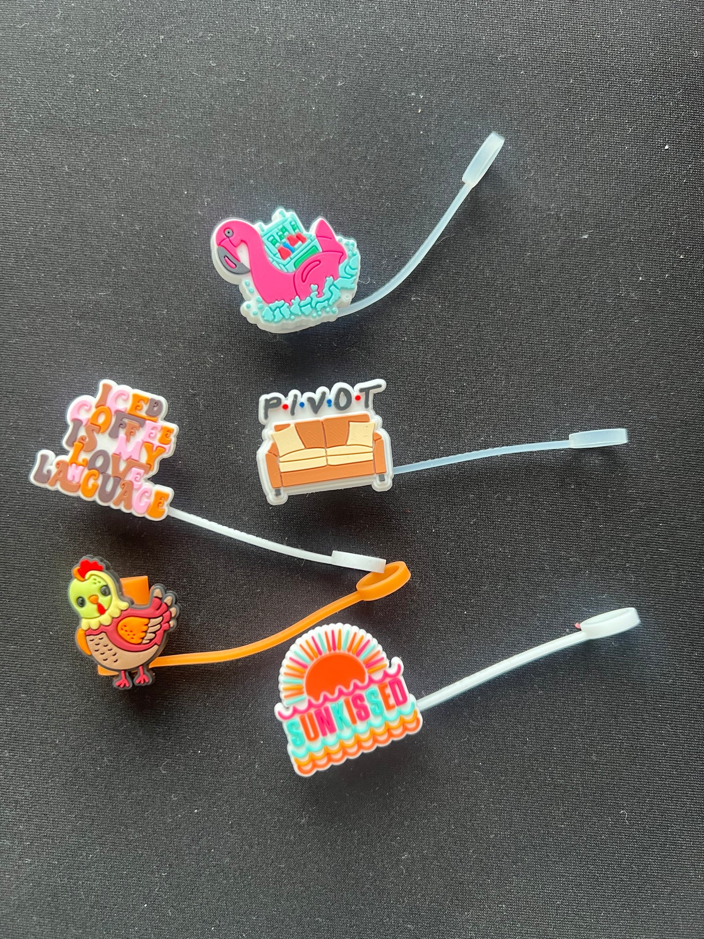10mm Straw Toppers - Multiple styles available