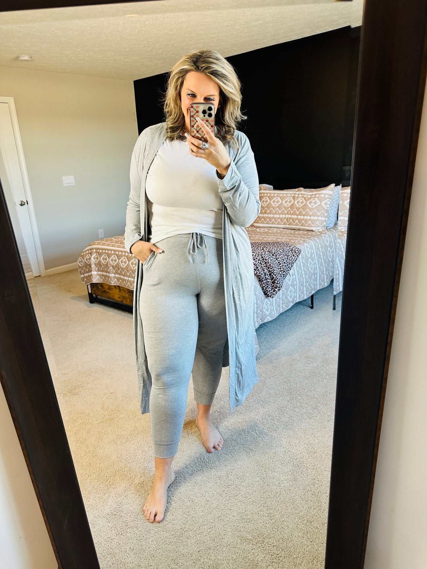 Cardigan and Joggers Loungewear Set