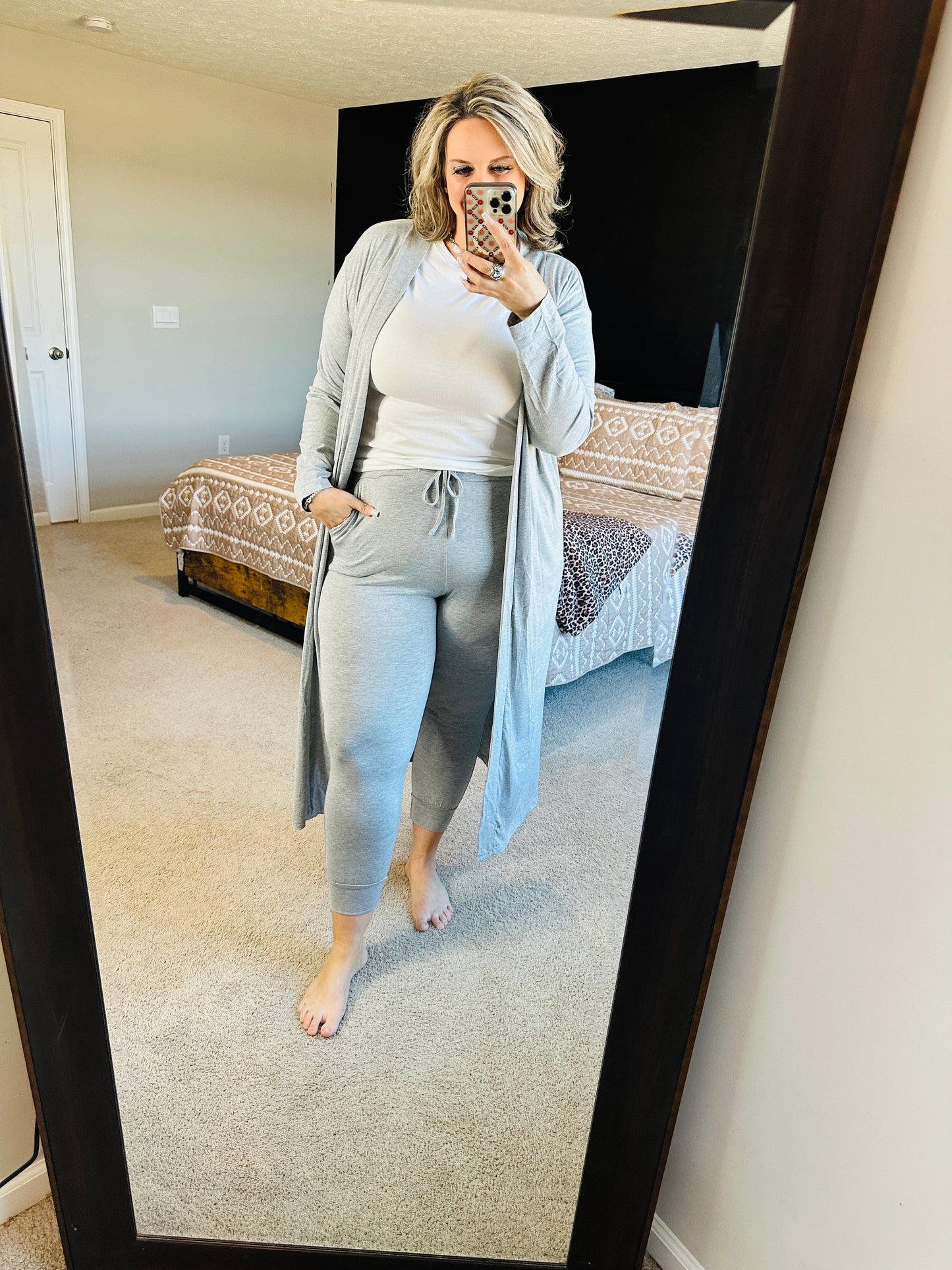 Cardigan and Joggers Loungewear Set