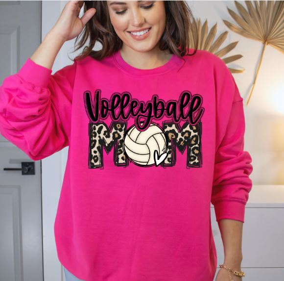 Volleyball Mom - tee, sweatshirt or hoodie - Multiple Colors Available