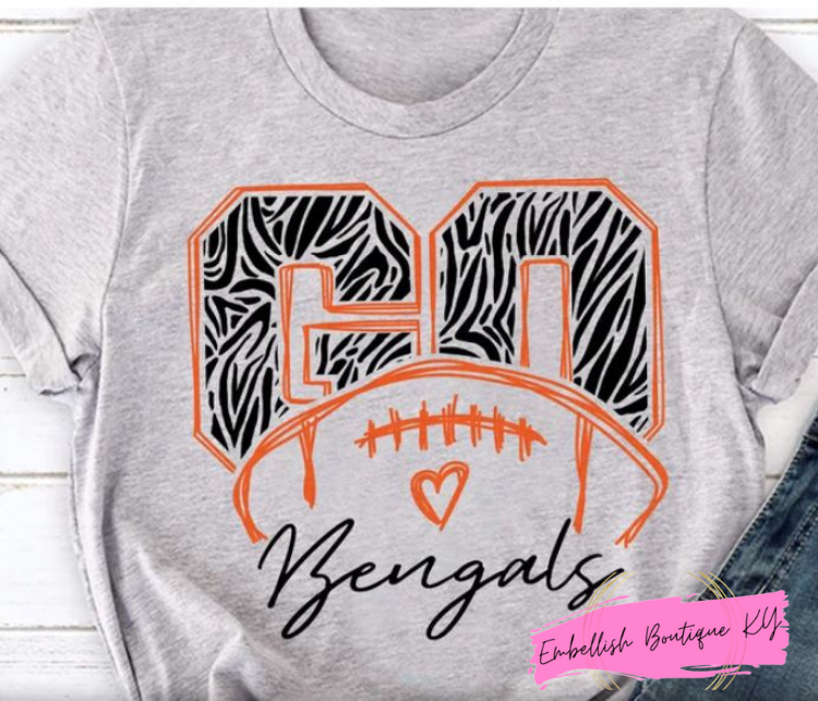 Go Bengals - Football tee shirt