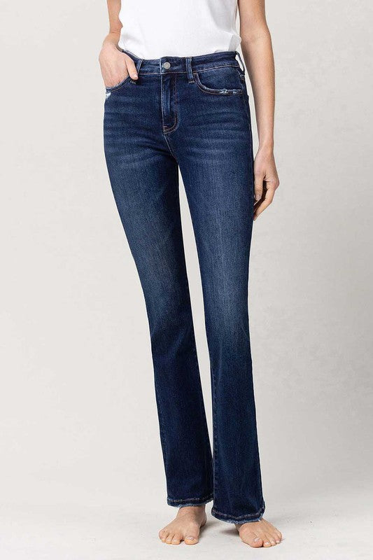 High Rise Slim Bootcut Jeans