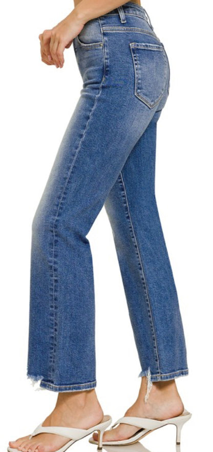 ZENANA distressed hem jeans - Pre-order closes 8/22