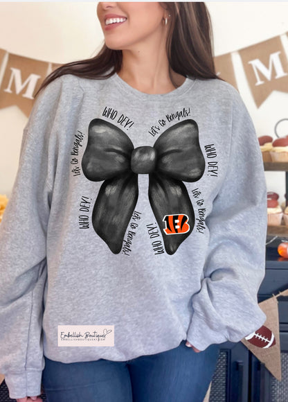 CUSTOM Coquette Bow - Go Team