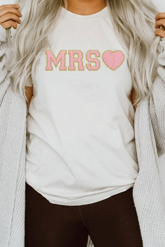 Mrs. Faux Chenille Graphic Tee