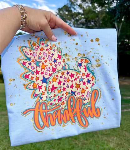 Gold Fleck Thankful Turkey - Tee or Sweatshirt