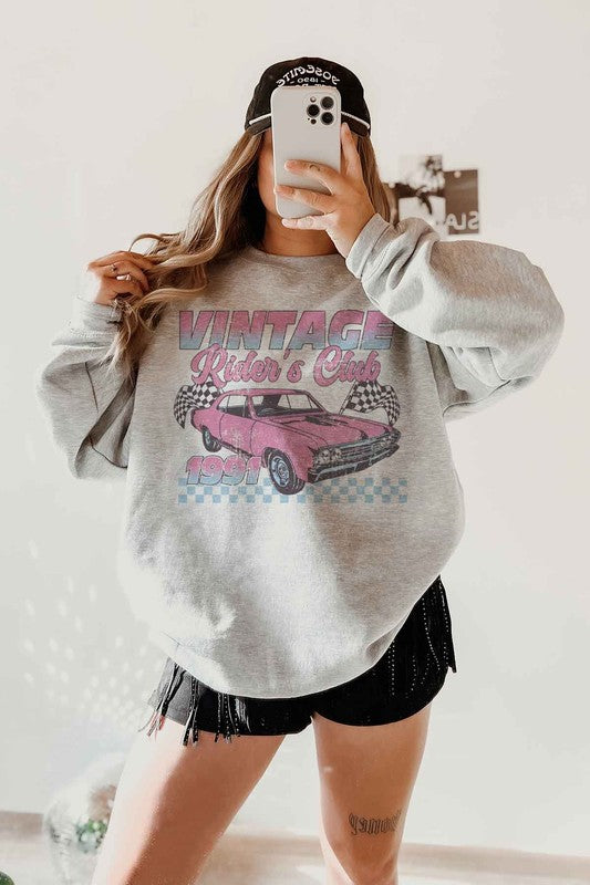 VINTAGE RIDERS CLUB RACING RACE CAR SWEATSHIRT