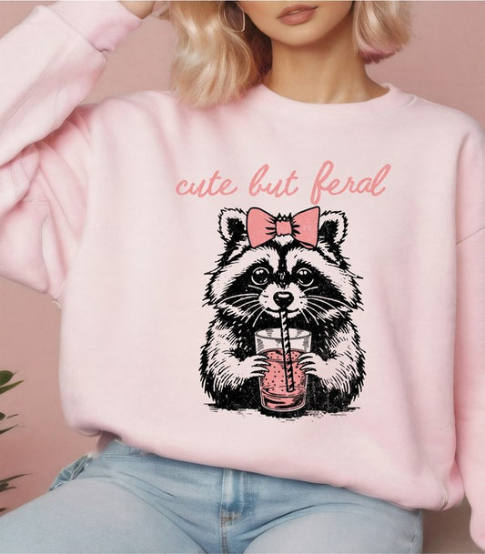 Cute but Feral Graphic Sweatshirt