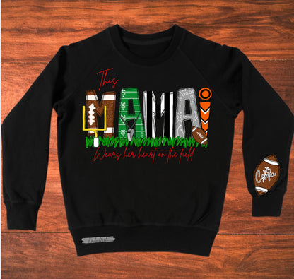 This Mama Wears Her Heart On The Marching Field - Custom School Band Shirt