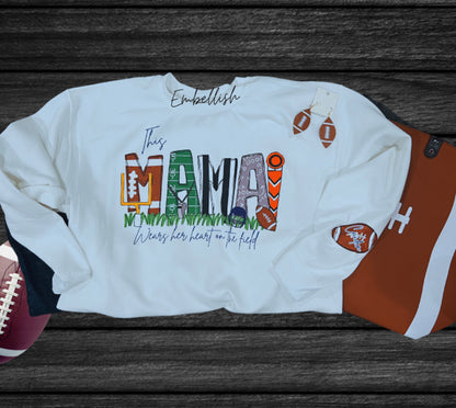 This Mama Wears Her Heart On The Marching Field - Custom School Band Shirt