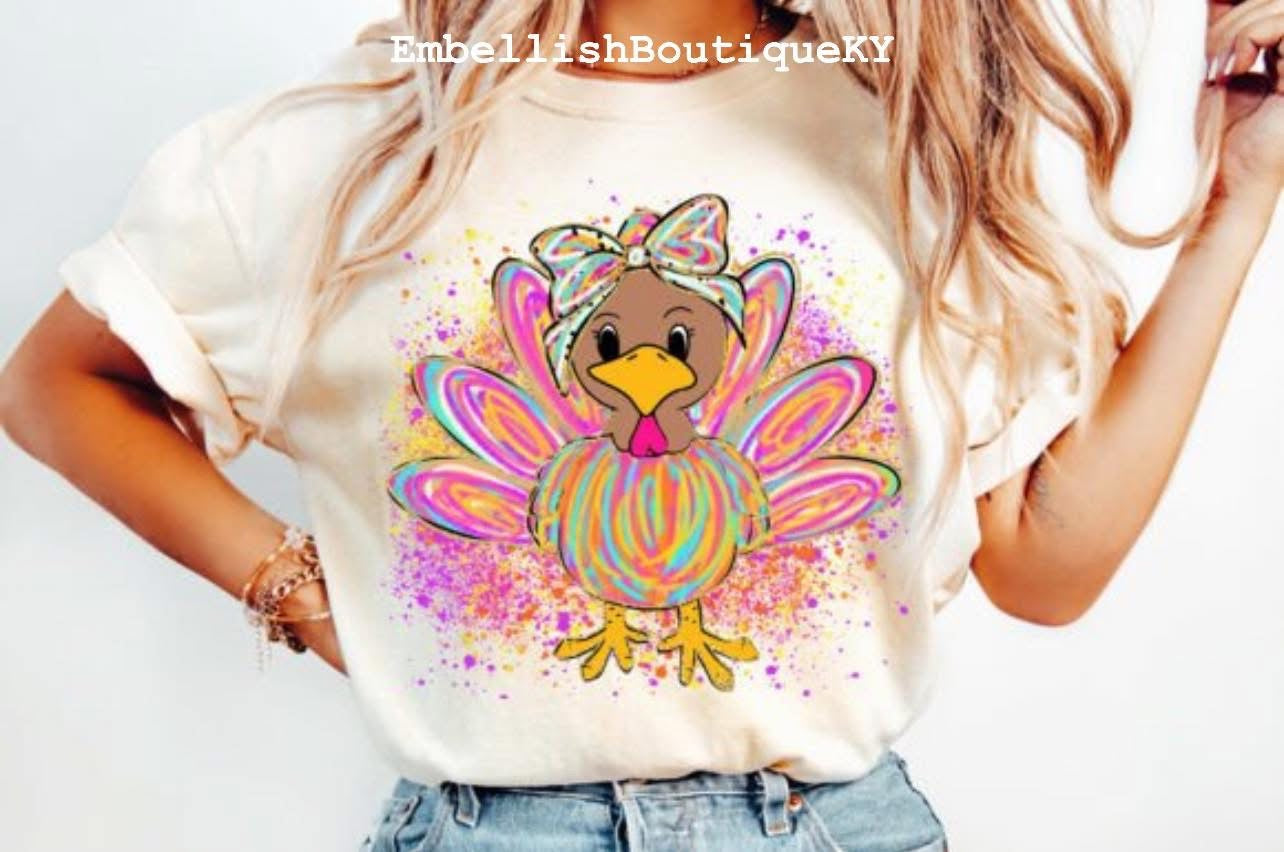 Pretty Confetti Turkey - Tee or Sweatshirt