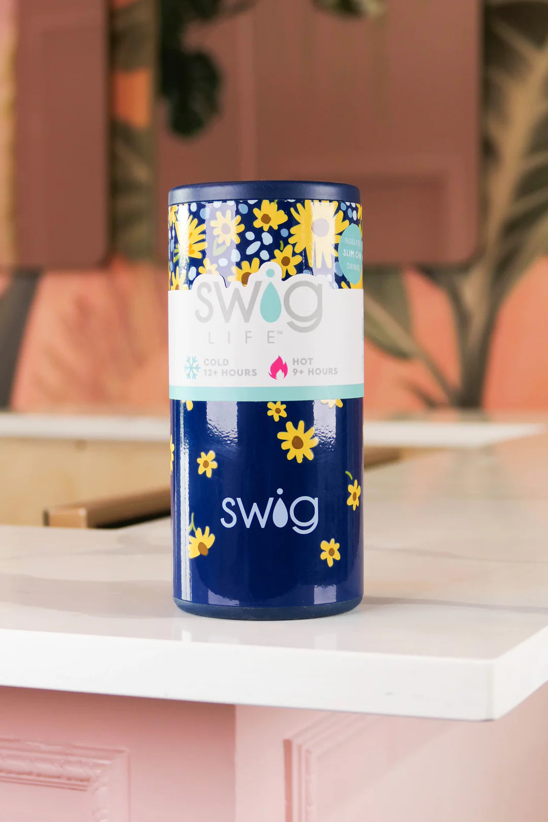 SWIG SKINNY Can Cooler (12OZ) - Sunflowers LAST ONE!