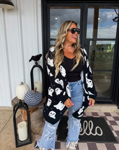 REVERSIBLE Cloud Cardigans - Halloween