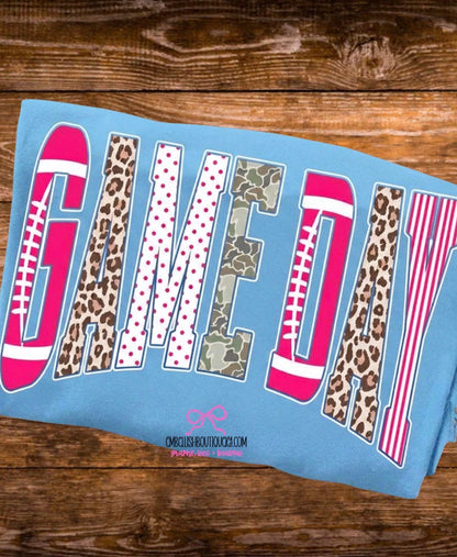 Pink GAME DAY tee, sweatshirt or hoodie