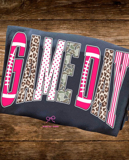 Pink GAME DAY tee, sweatshirt or hoodie