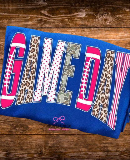 Pink GAME DAY tee, sweatshirt or hoodie