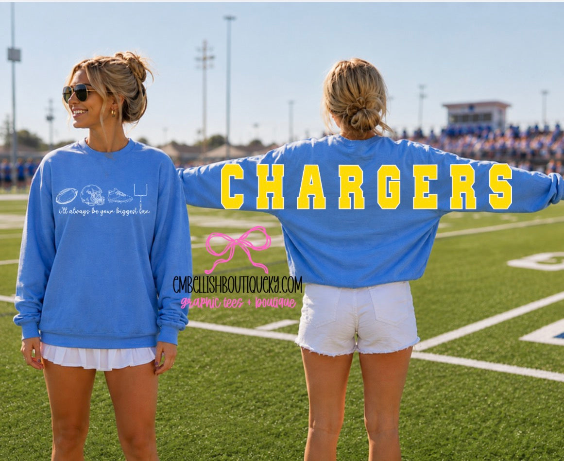 Custom Front & Back Name Sleeve Sweatshirt