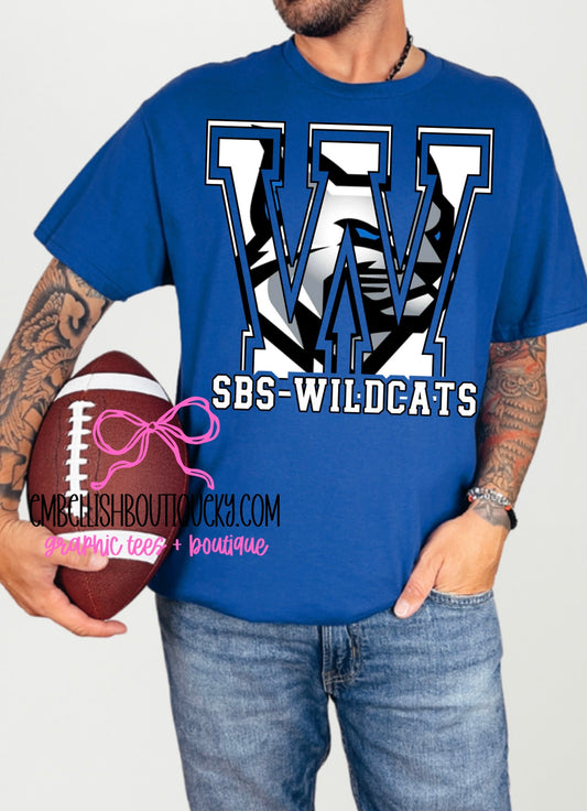 Royal SBS Wildcats - tee, sweatshirt or hoodie, Youth and Adult