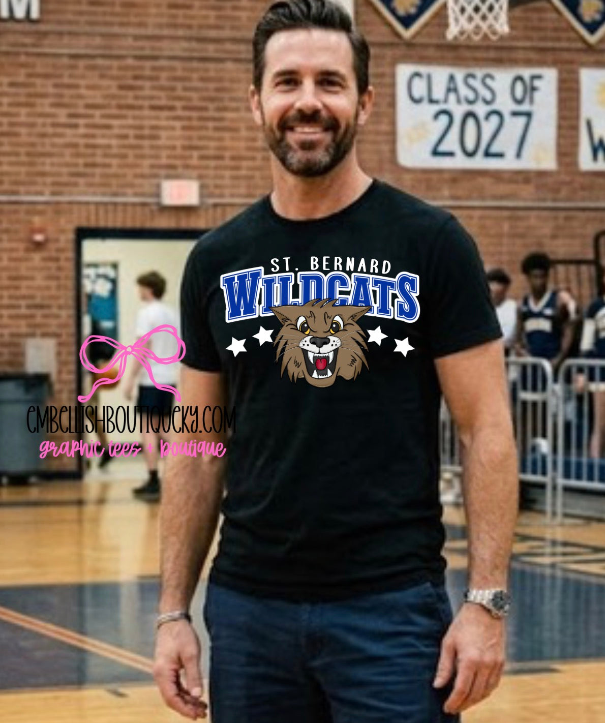 SBS Wildcats - Black tee, sweatshirt or hoodie, Youth and Adult