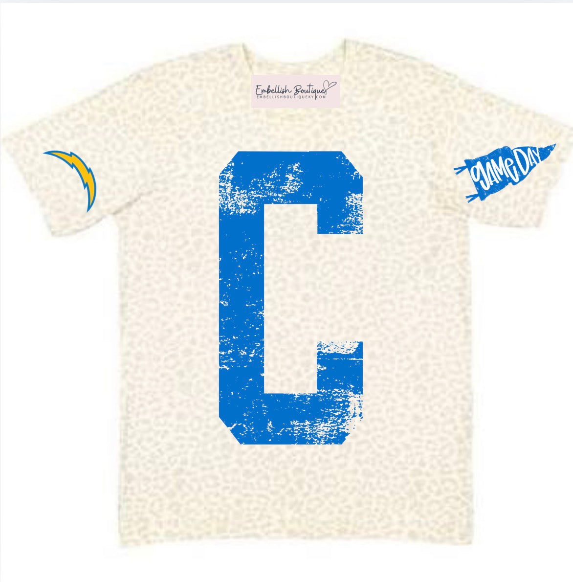 Custom Distressed Letter or Number - SPECIALITY Tee