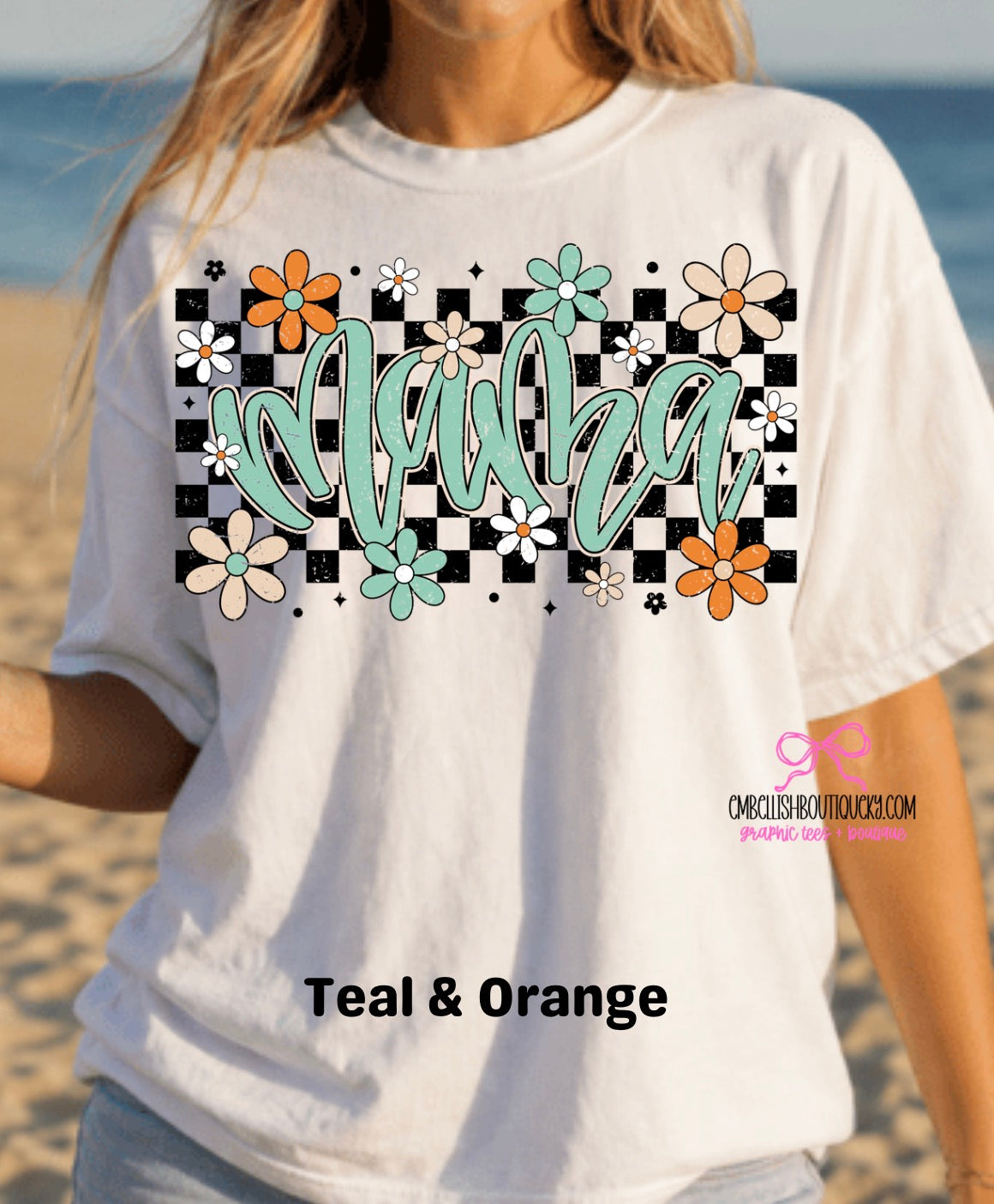 Checkered Floral Mama $10 Deal
