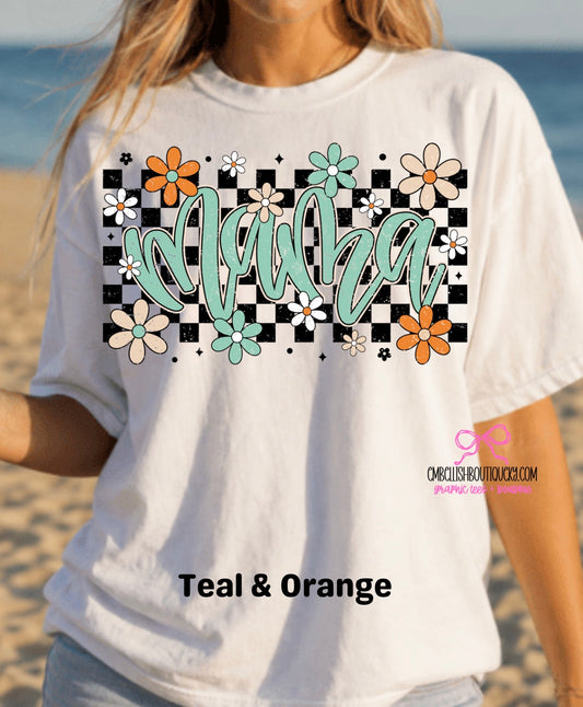 Checkered Floral Mama $10 Deal