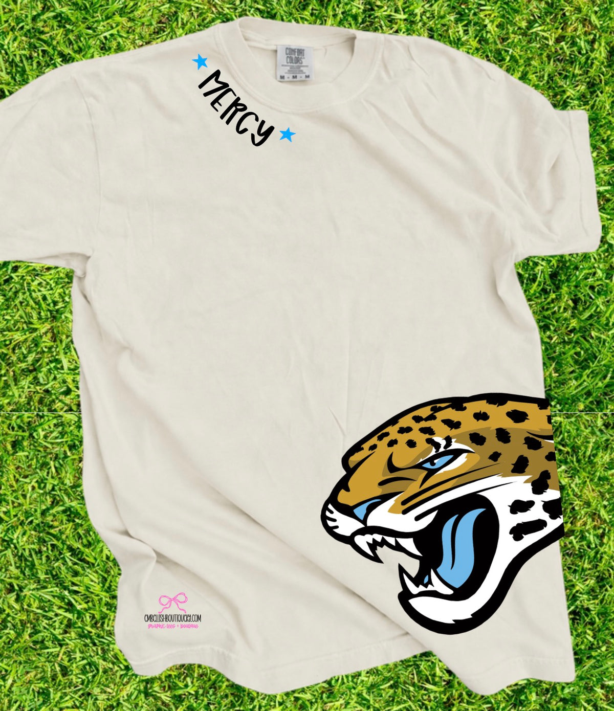 Custom Collar & Side Mascot Tee
