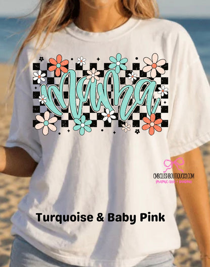 Checkered Floral Mama $10 Deal