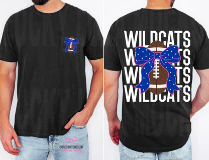 Football Custom Pocket Tee