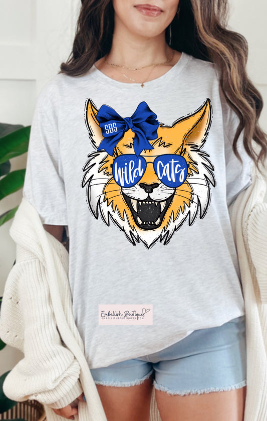 SBS Wildcats Bow - tee, sweatshirt or hoodie