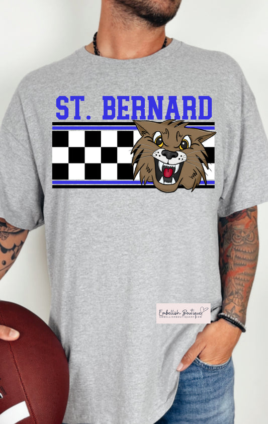 St. Bernard - Black Checkered Classic Wildcat