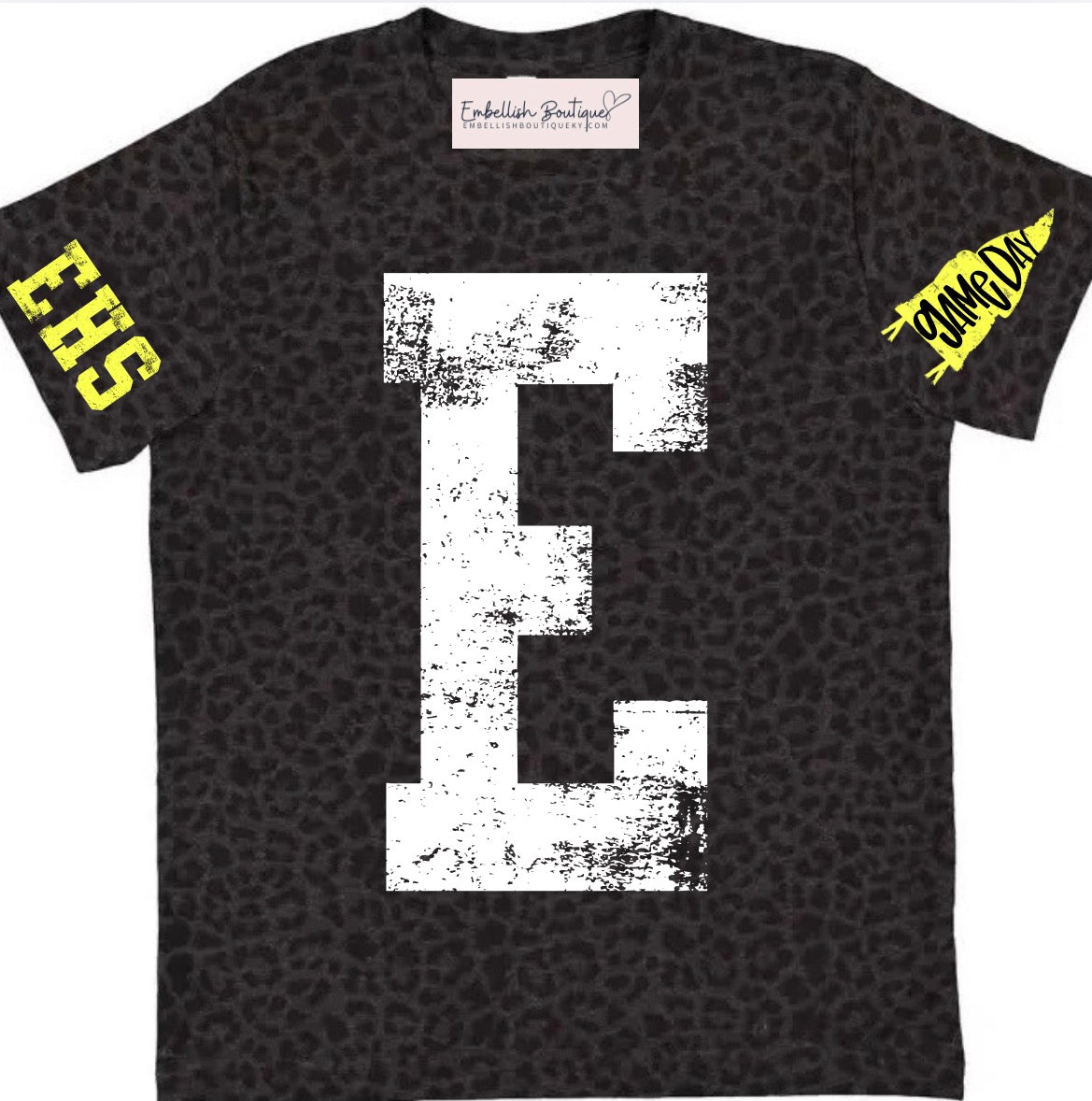 Custom Distressed Letter or Number - SPECIALITY Tee