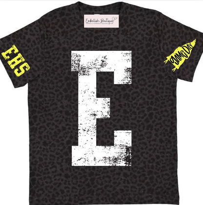Custom Distressed Letter or Number - SPECIALITY Tee