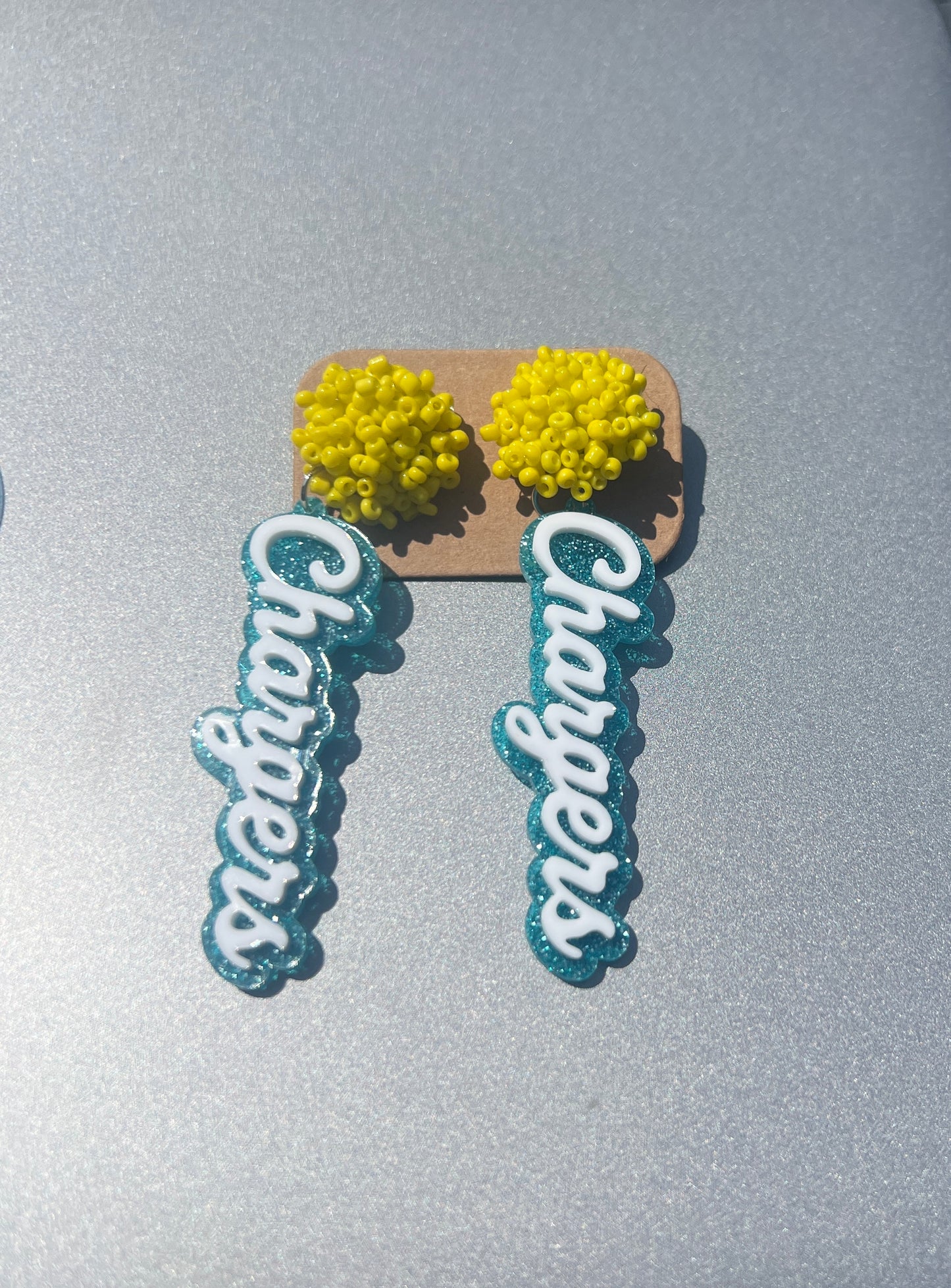 Chargers Earrings - Preorder