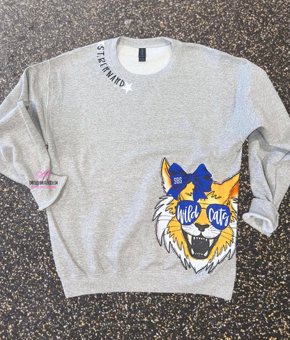 Custom Collar & Side Mascot Tee
