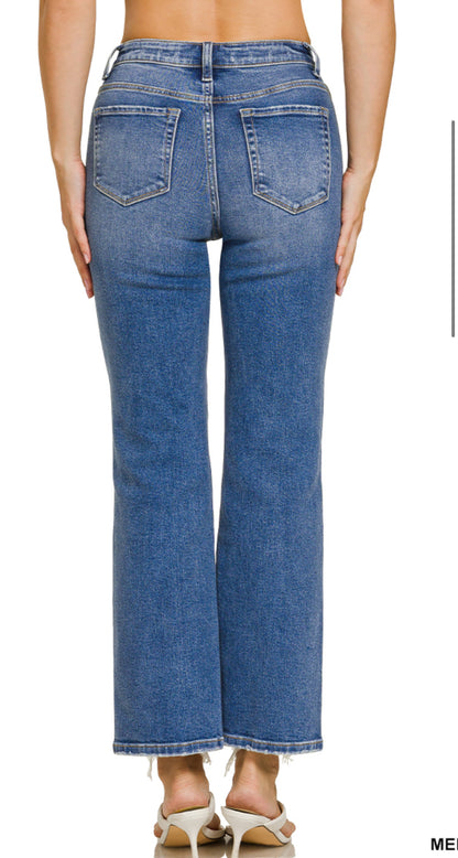 ZENANA distressed hem jeans - Pre-order closes 8/22