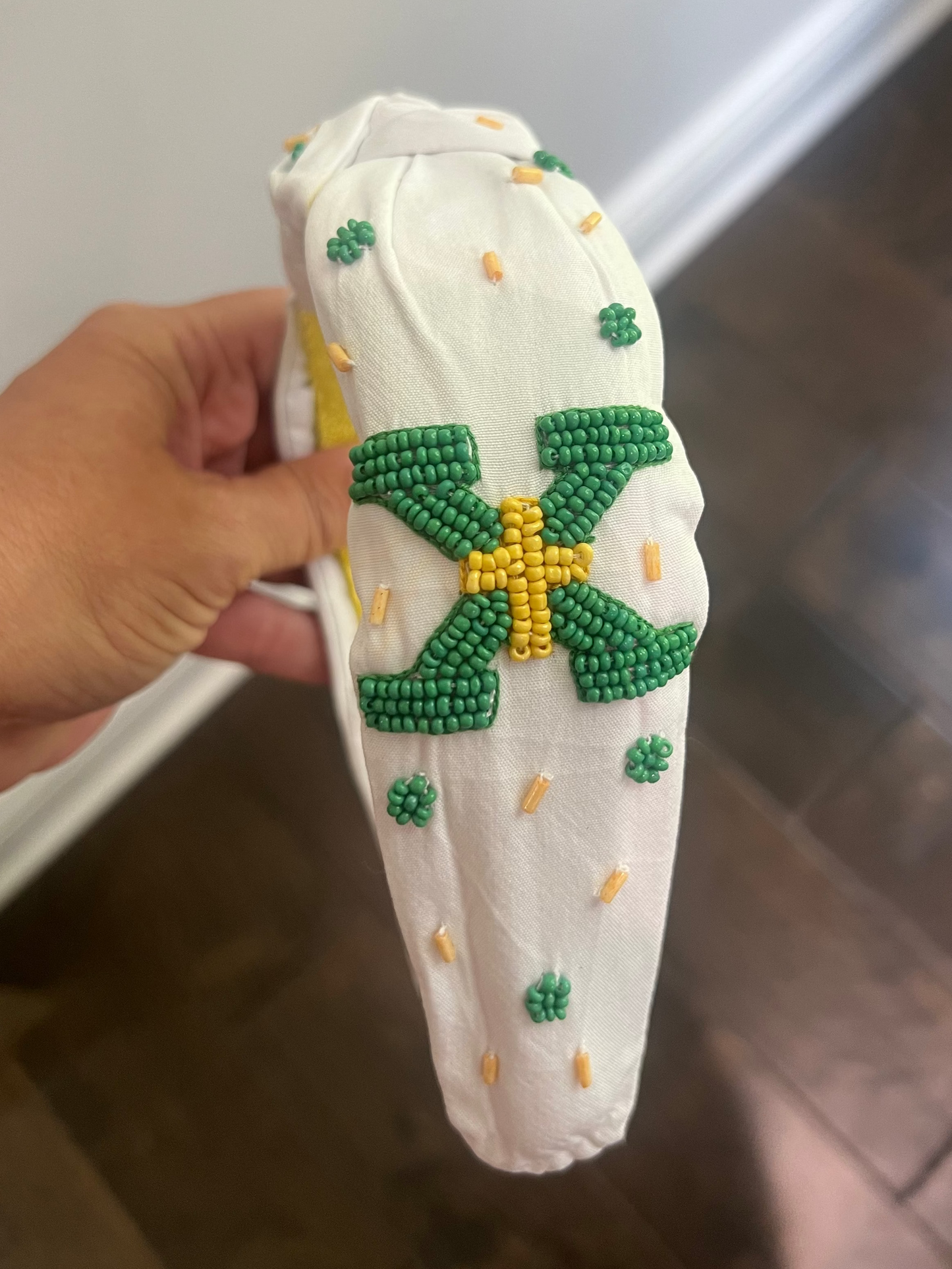 St. X Custom Made Beaded Headband
