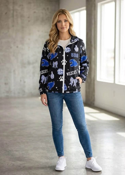 CUSTOM Lightweight Full-Zip Hooded Jacket
