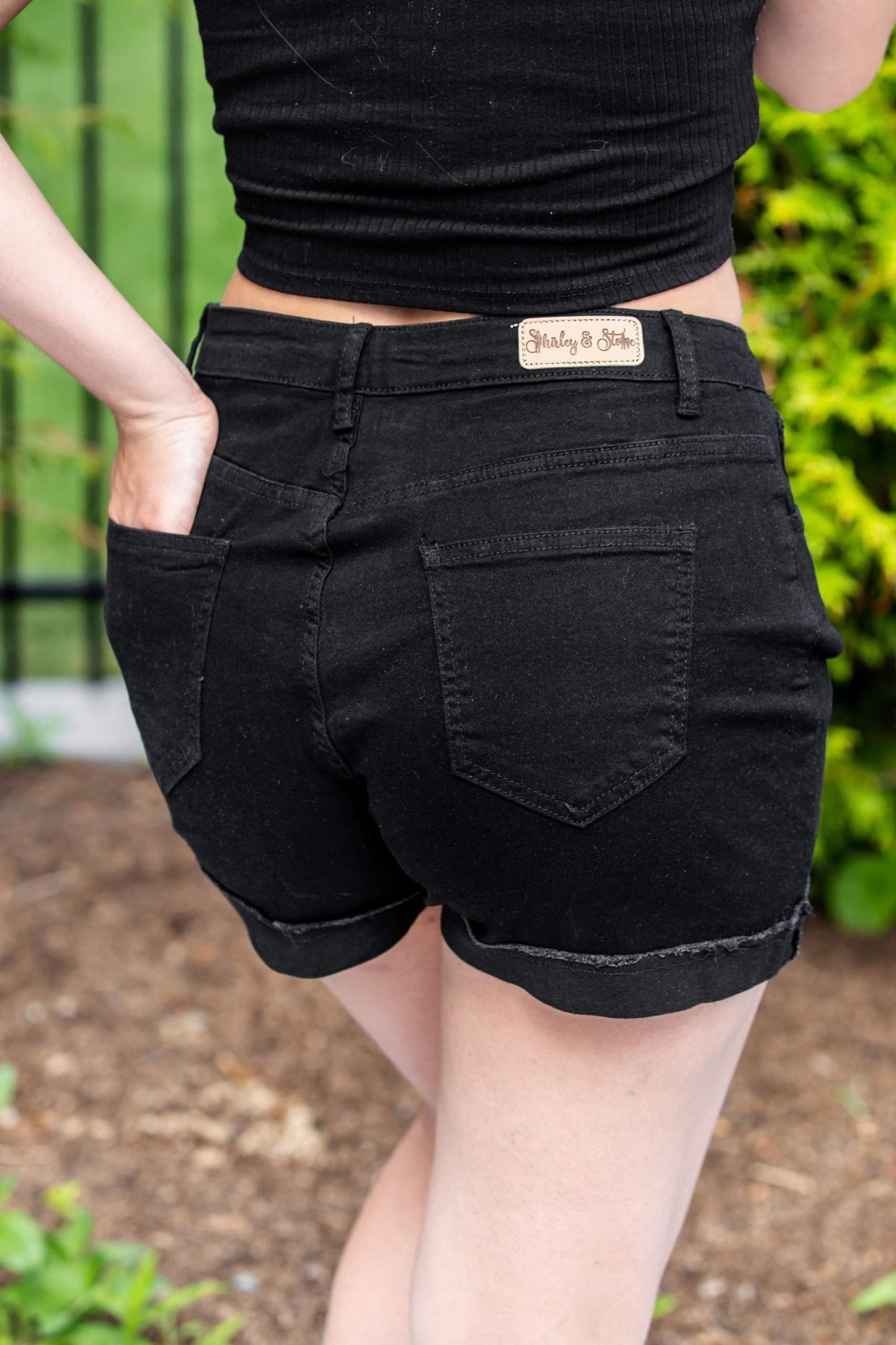 Ally Non-distress  Denim Shorts(8028)