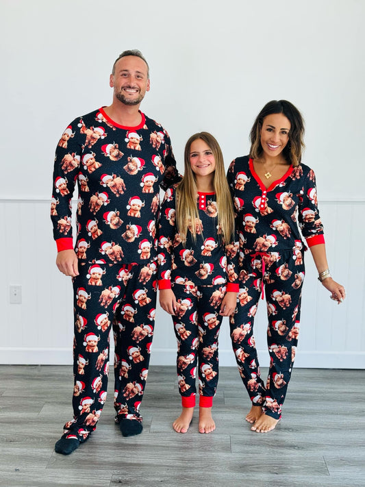 Christmas Family Pajama -#3-Santa Cow