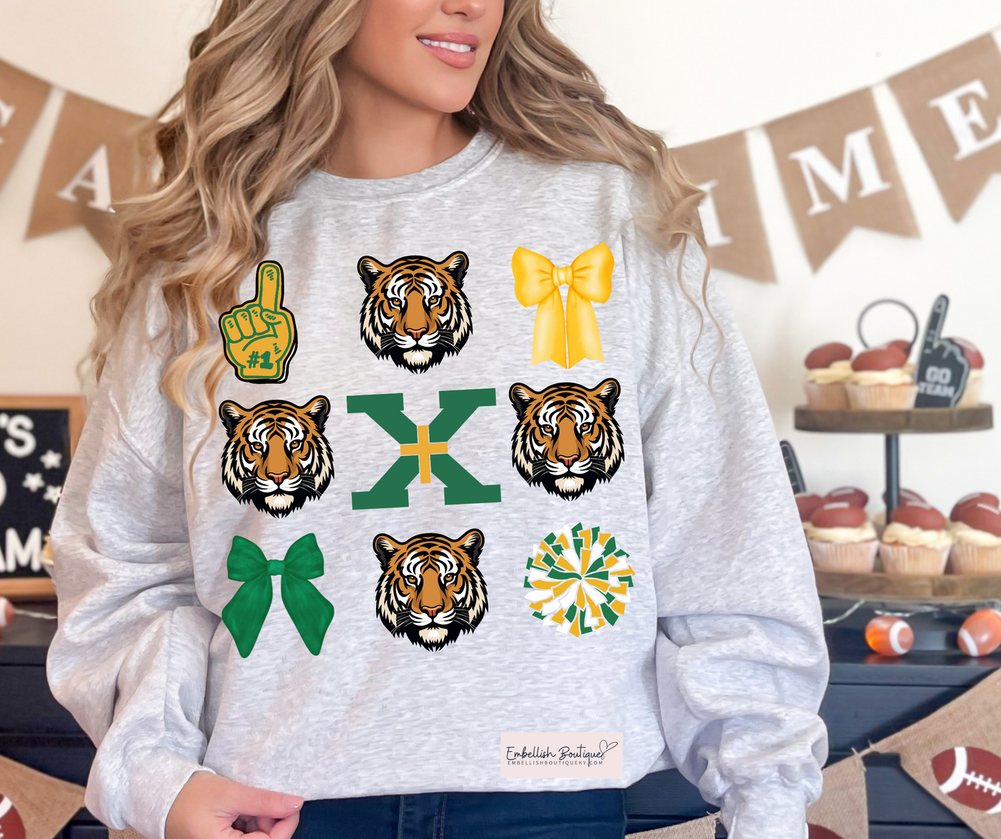 St. X Tigers Coquette Spirit Tee, Sweatshirt or Hoodie